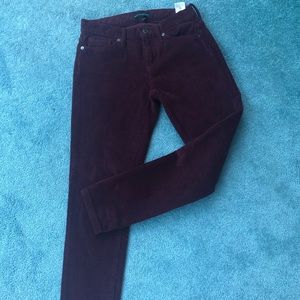 Banana Republic maroon corduroy pants sz 24p